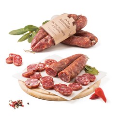 Visualizza i dettagli per SALAME PICCANTE A STAFFA 350 gr Immagine di SALAME PICCANTE A STAFFA 350 gr