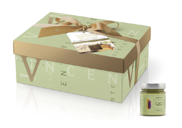 Immagine di CONFEZIONE COLOMBA CIOCCOLATO BIANCO E PISTACCHIO CON VASETTO