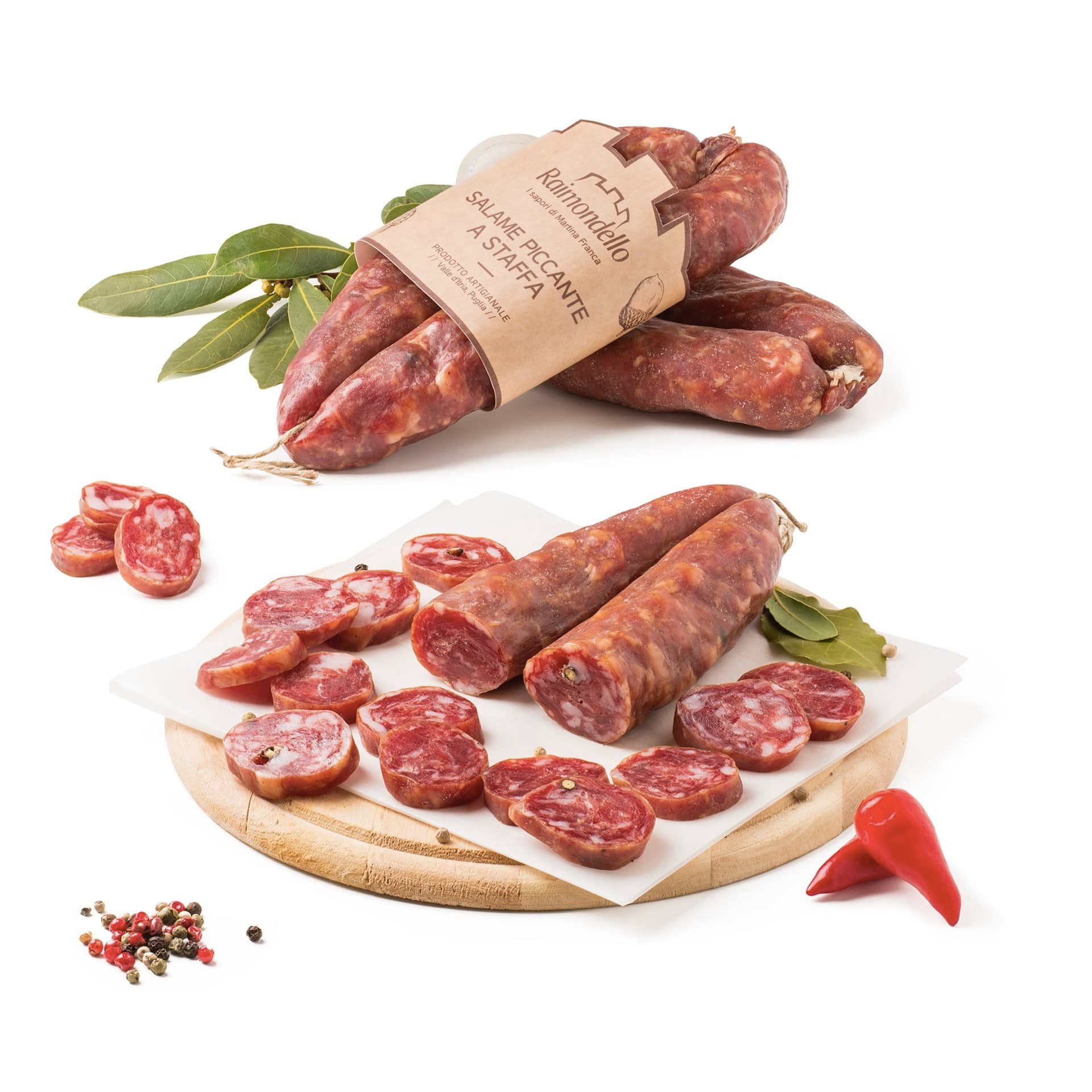 Immagine di SALAME PICCANTE A STAFFA 350 gr