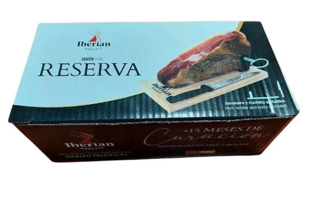 Immagine di CONFEZIONE PROSCIUTTO SPAGNOLO CON TAGLIERE E COLTELLO