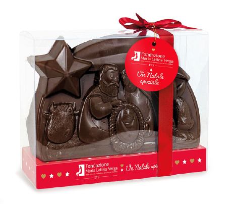 Immagine di PRESEPE DI NATALE CIOCCOLATO FONDENTE 270 gr.