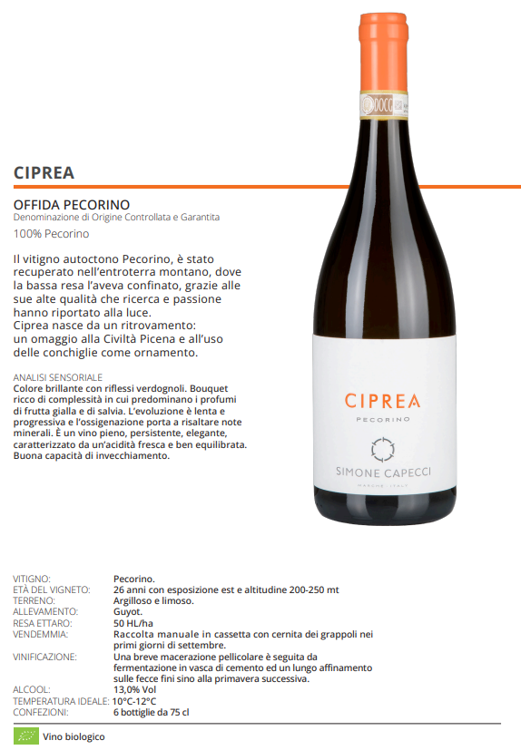 Immagine di PECORINO CIPREA 2025 Ciprea Simone Capecci