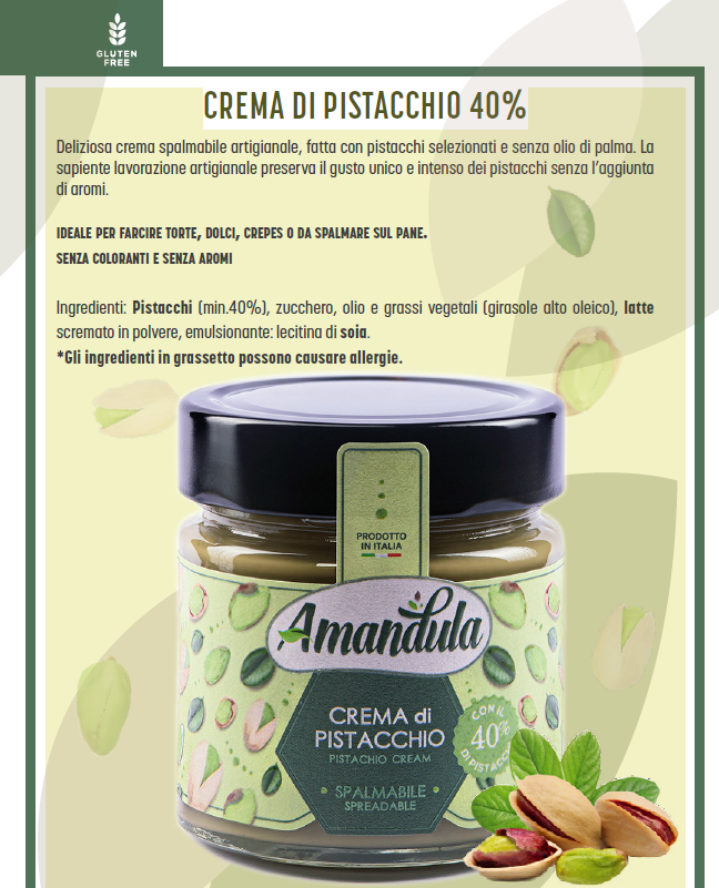 Immagine di CREMA AL PISTACCHIO 40% 210 gr