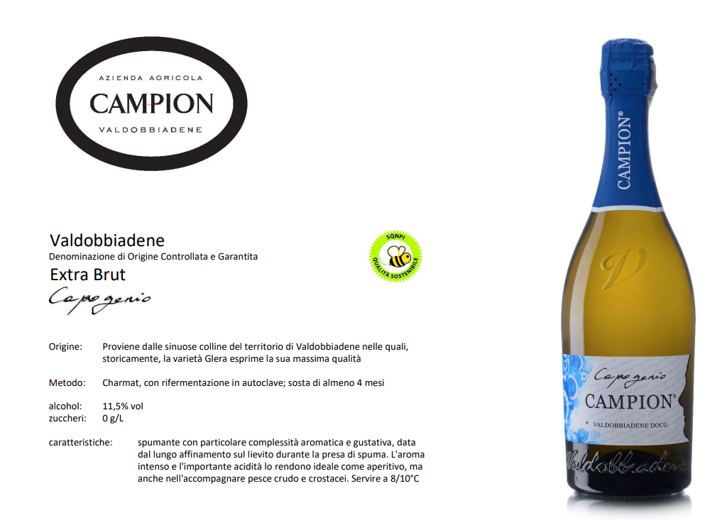 Immagine di VALDOBBIADENE CAPOGENIO DOCG EXTRA BRUT